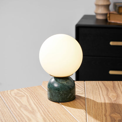 Marble Dome Globe Table Lamp