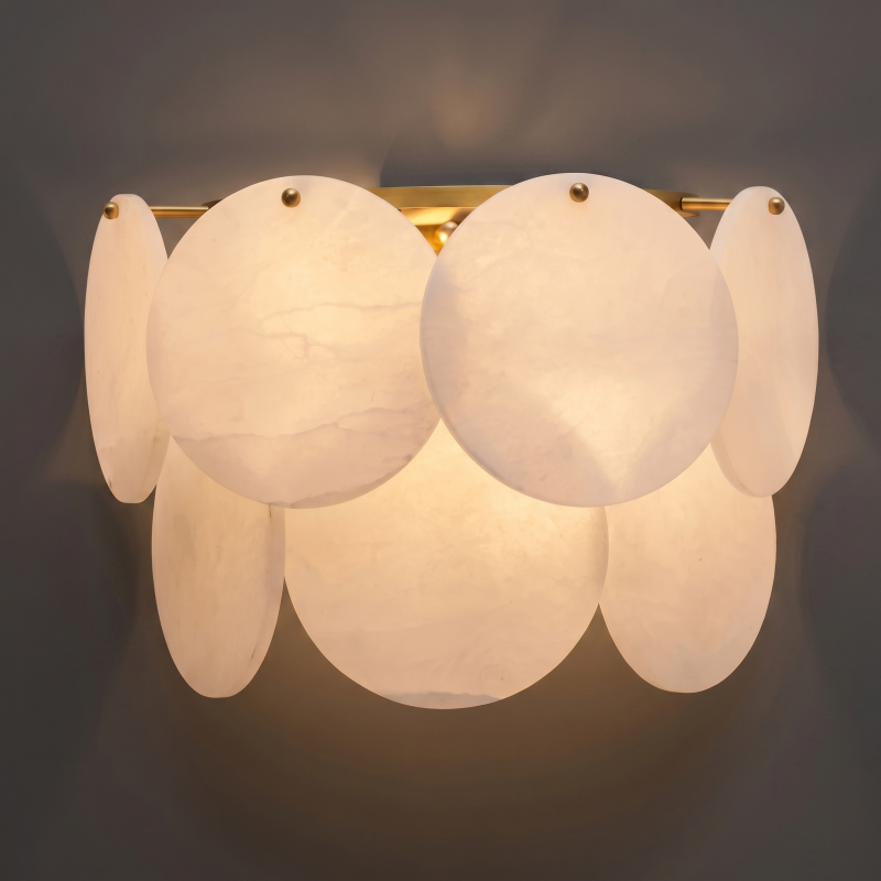 Sculptural Alabaster Wall Light