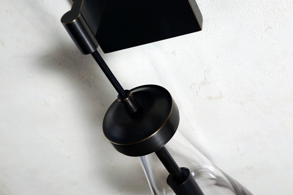 Teardrop Glass Wall Light