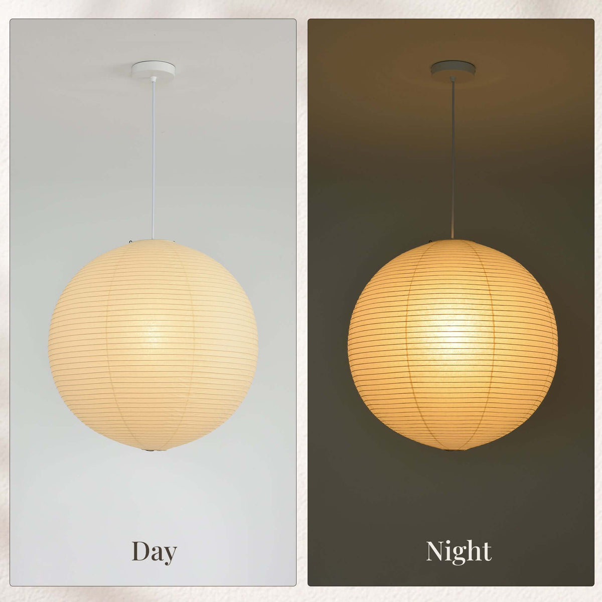 Washi Paper Globe Pendant