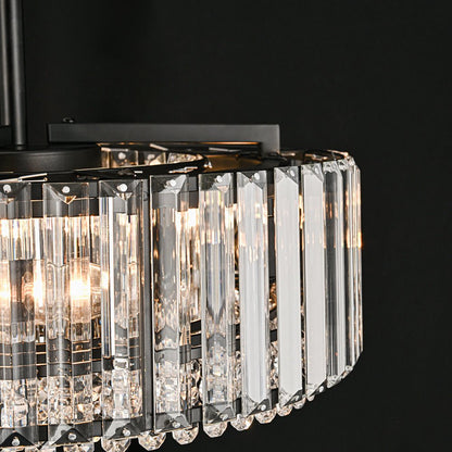 Glam Carved Crystal Ceiling Light