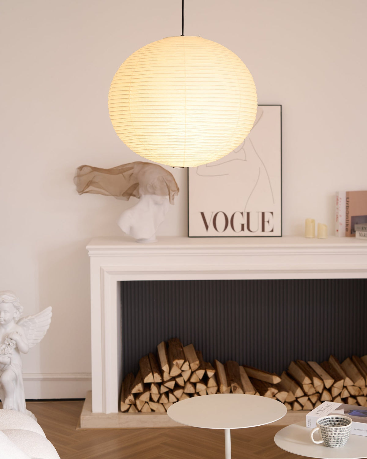 Sorella Japandi Rice Paper Pendant Light
