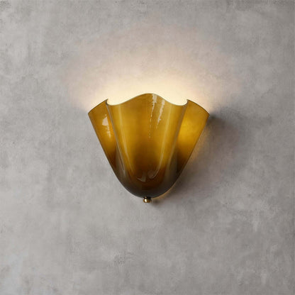 Draped Glass Wall Light