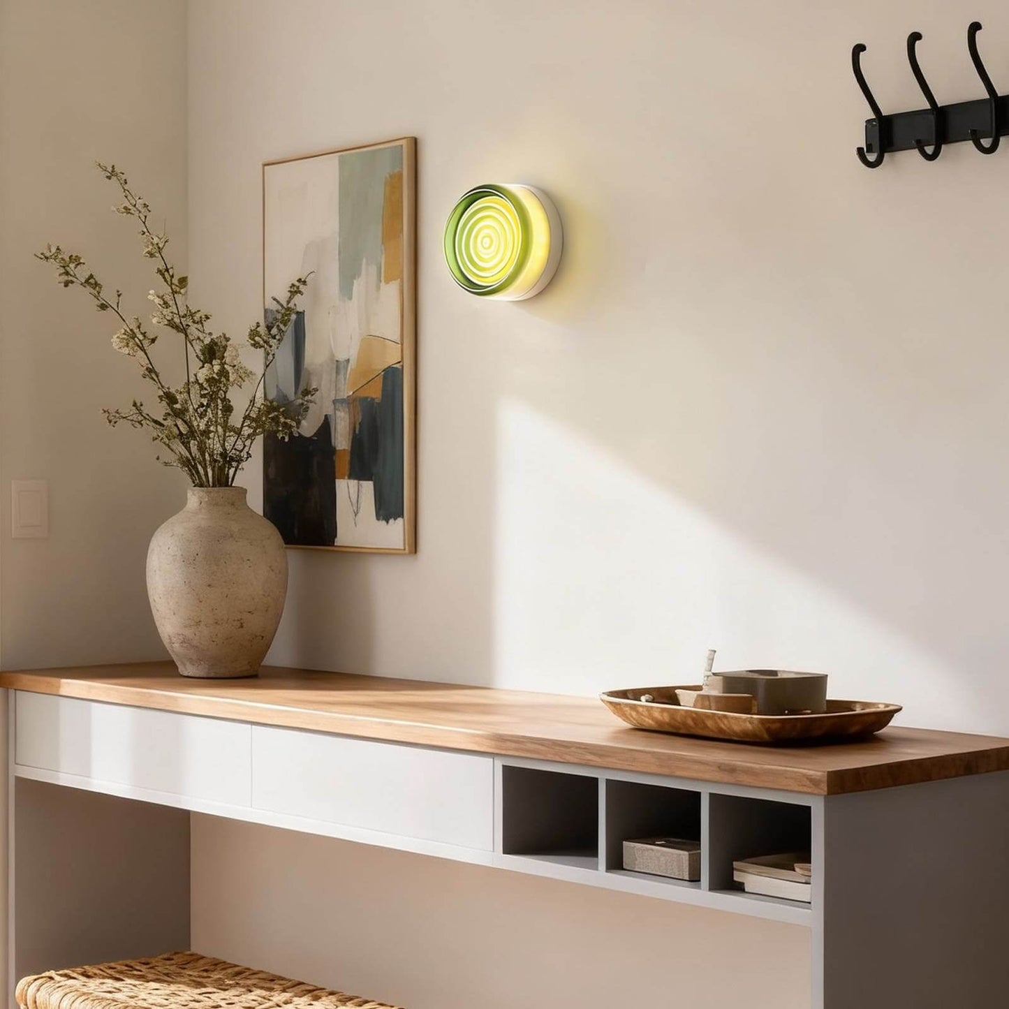 Round Coloured Wall Light