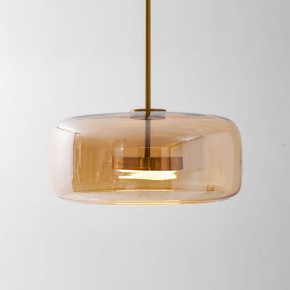 Hand-Blown Glass Dome Pendant Light