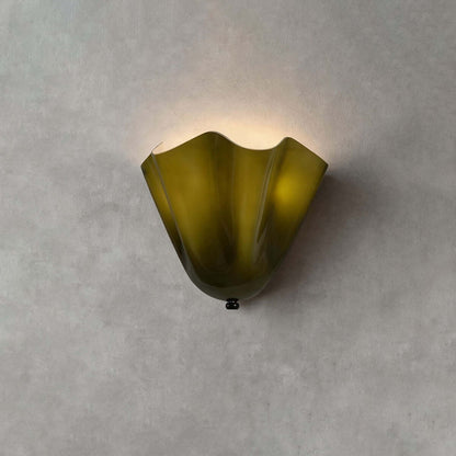 Draped Glass Wall Light