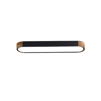 Ovalyn Minimalist Wood Oval LED Ceiling Light