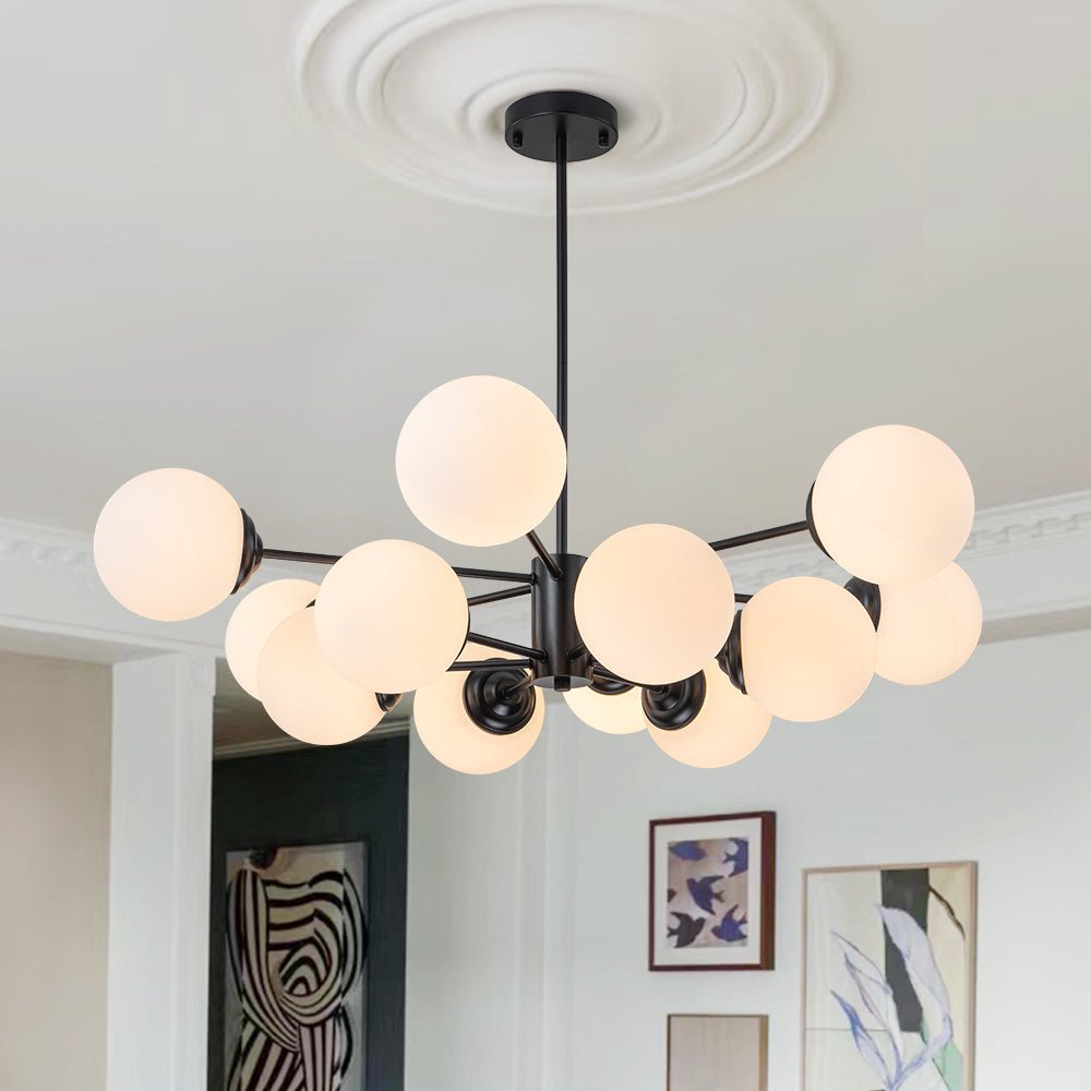 Spunik Opal Sphere Chandelier