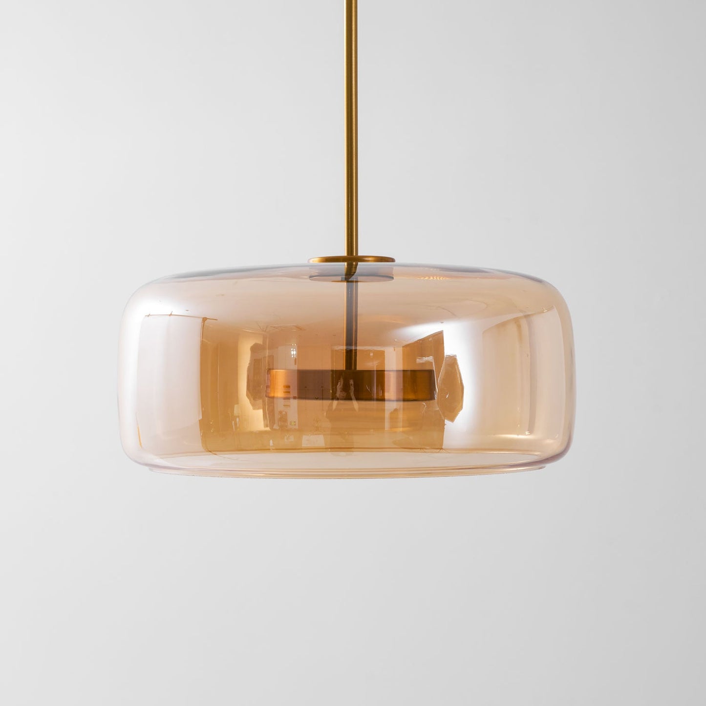 Hand-Blown Glass Dome Pendant Light