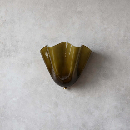 Draped Glass Wall Light