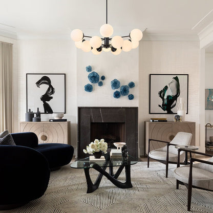 Spunik Opal Sphere Chandelier