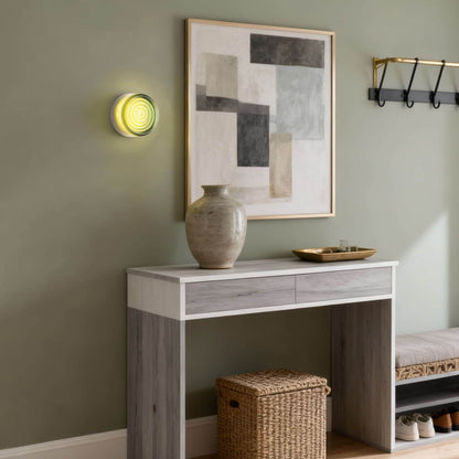 Round Coloured Wall Light