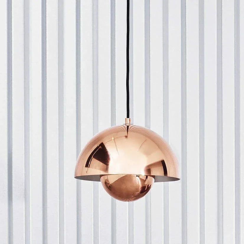 Twin Dome Metal Pendant Light