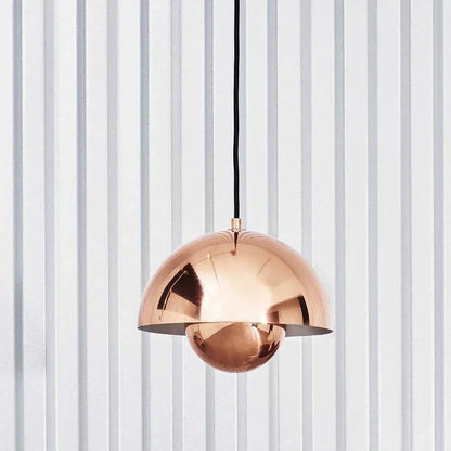 Twin Dome Metal Pendant Light