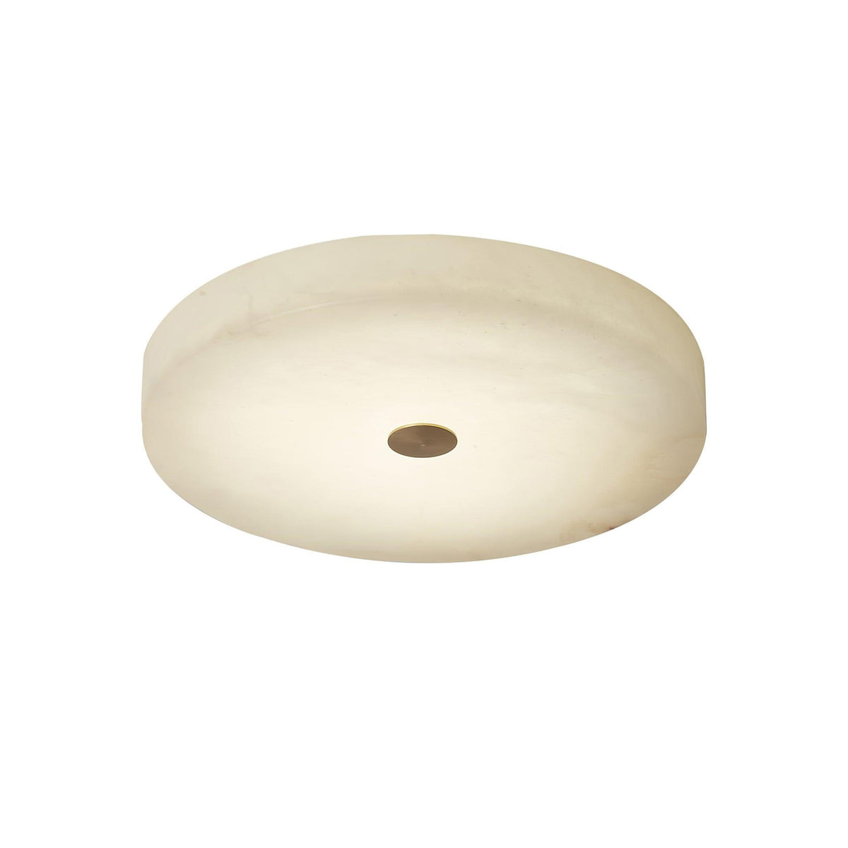 Alabaster Drum Flush Ceiling Light