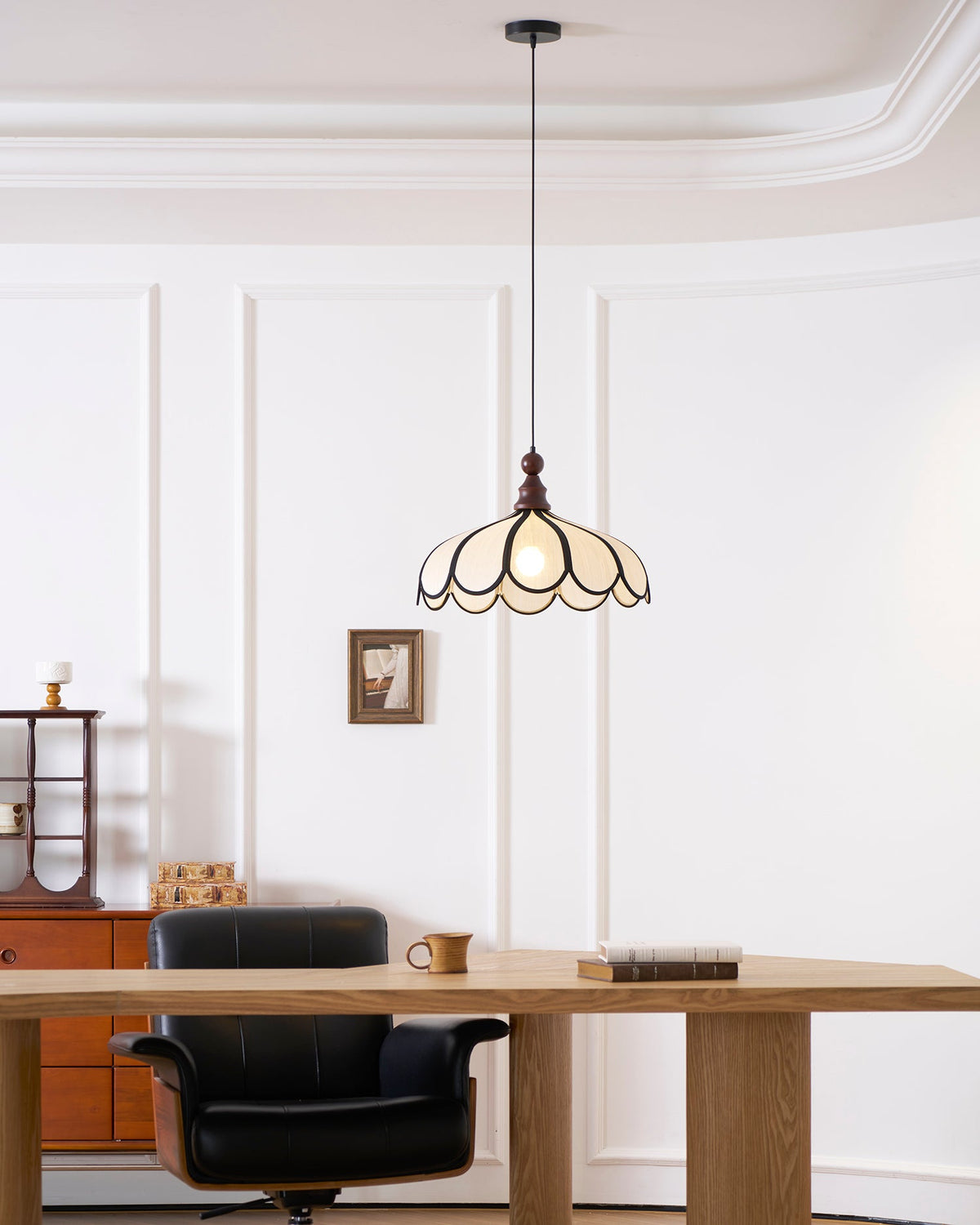 Scalloped Petal Pendant Light
