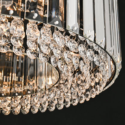 Glam Carved Crystal Ceiling Light