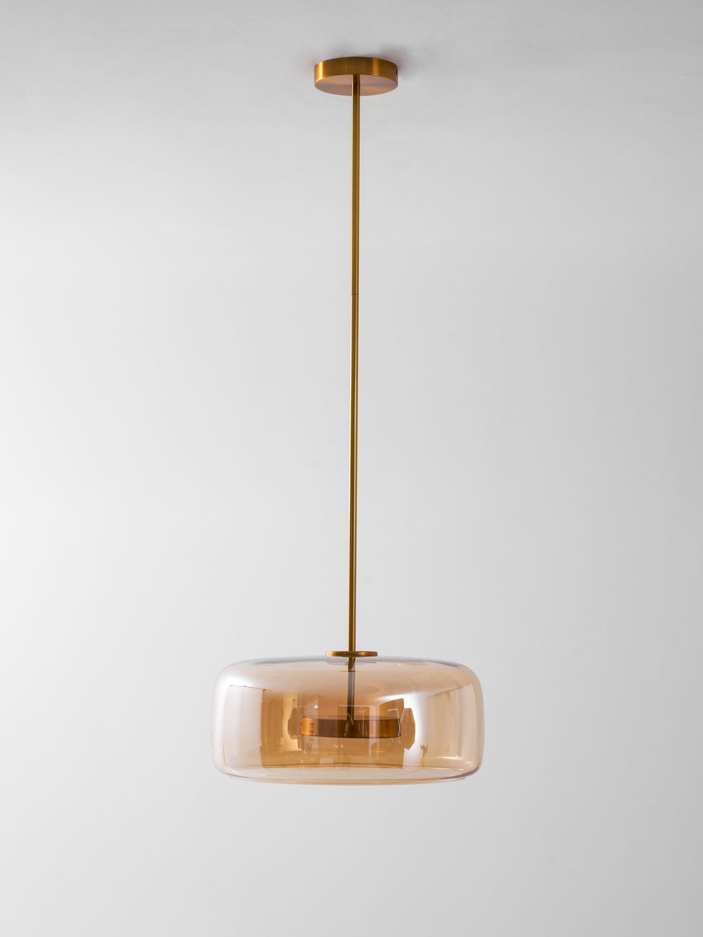 Hand-Blown Glass Dome Pendant Light