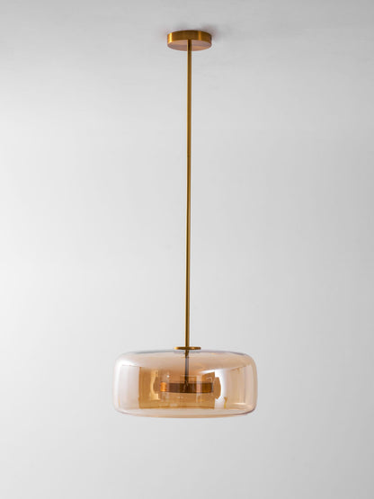 Hand-Blown Glass Dome Pendant Light