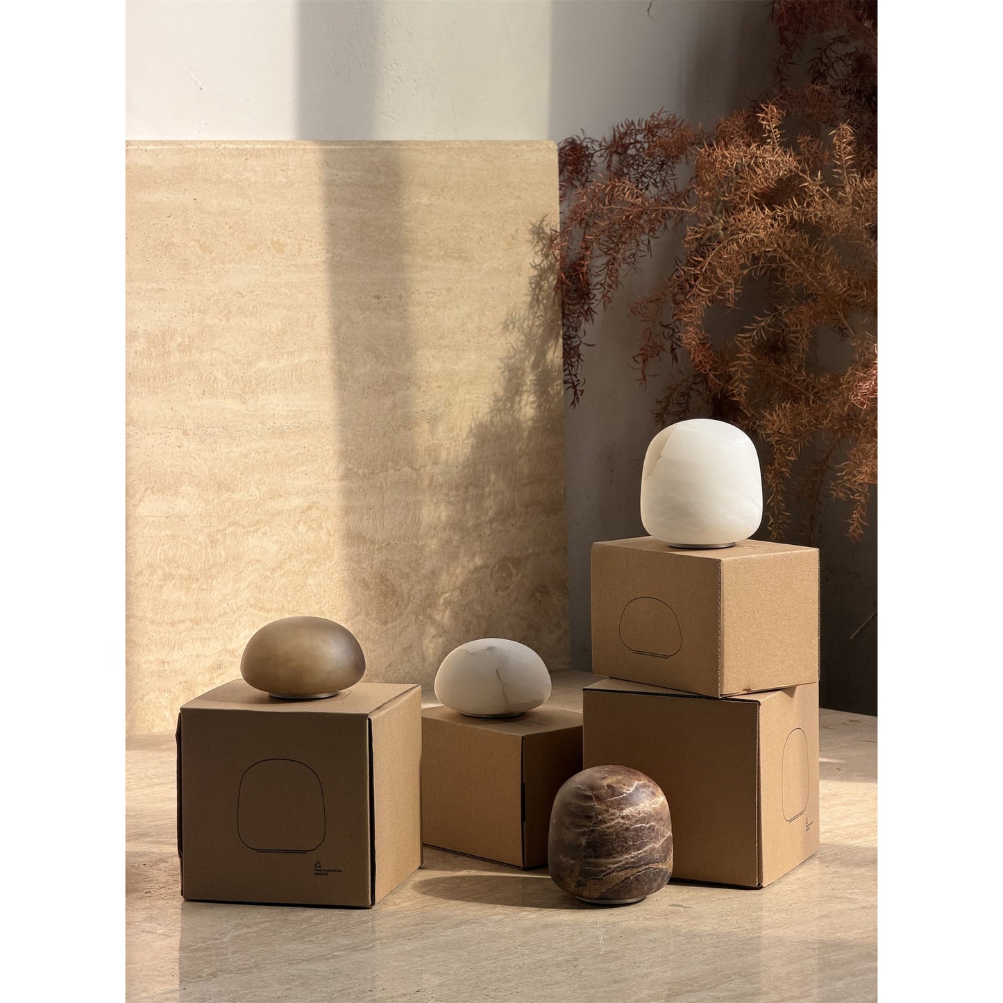Alabaster Stone Cordless Table Lamp