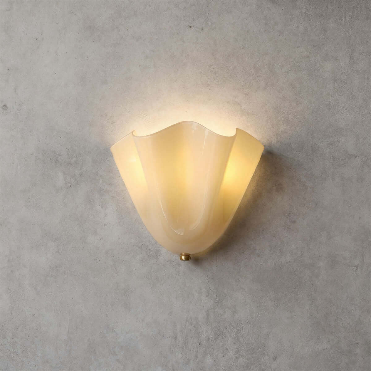 Draped Glass Wall Light