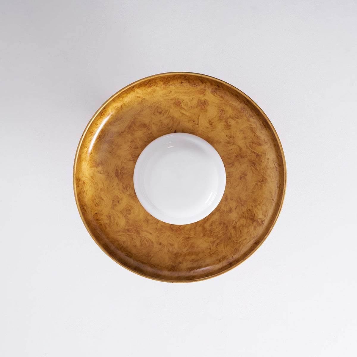 Wide Disc Flush Ceiling Light