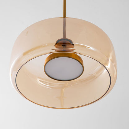 Hand-Blown Glass Dome Pendant Light