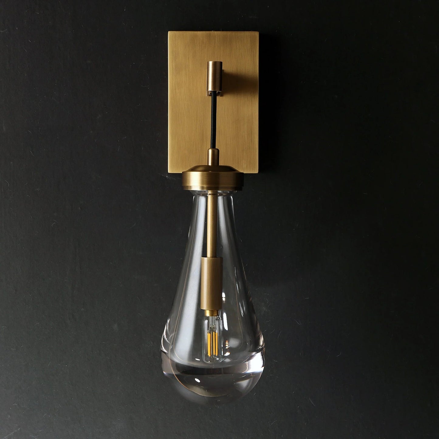Teardrop Glass Wall Light