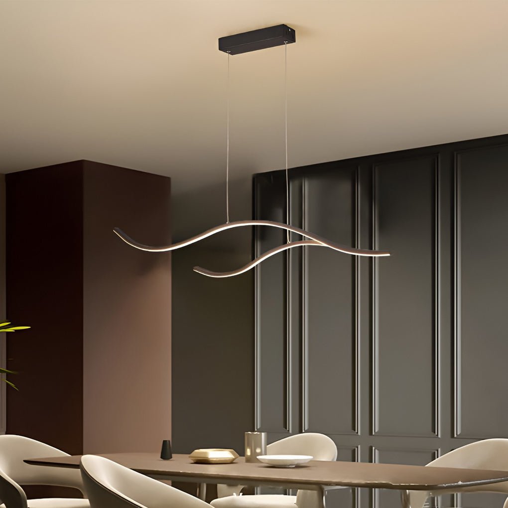 Flowing Ribbon LED Pendant Light