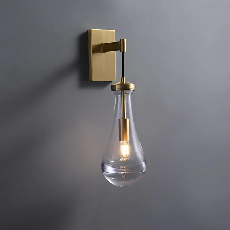 Teardrop Glass Wall Light