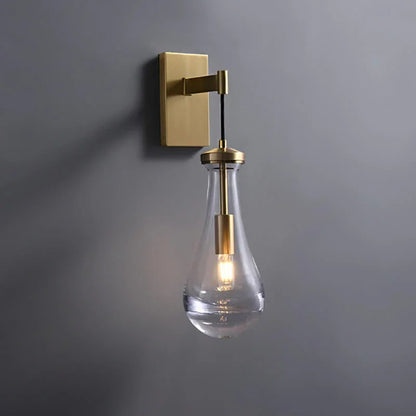 Teardrop Glass Wall Light