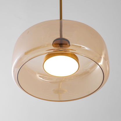 Hand-Blown Glass Dome Pendant Light