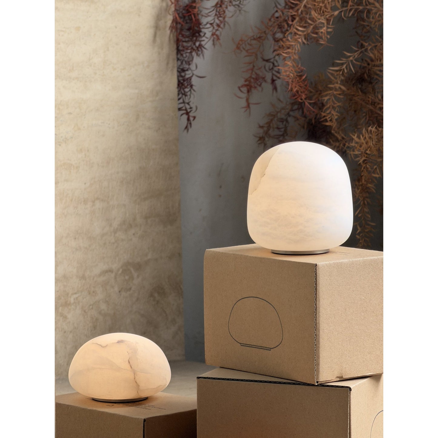 Alabaster Stone Cordless Table Lamp