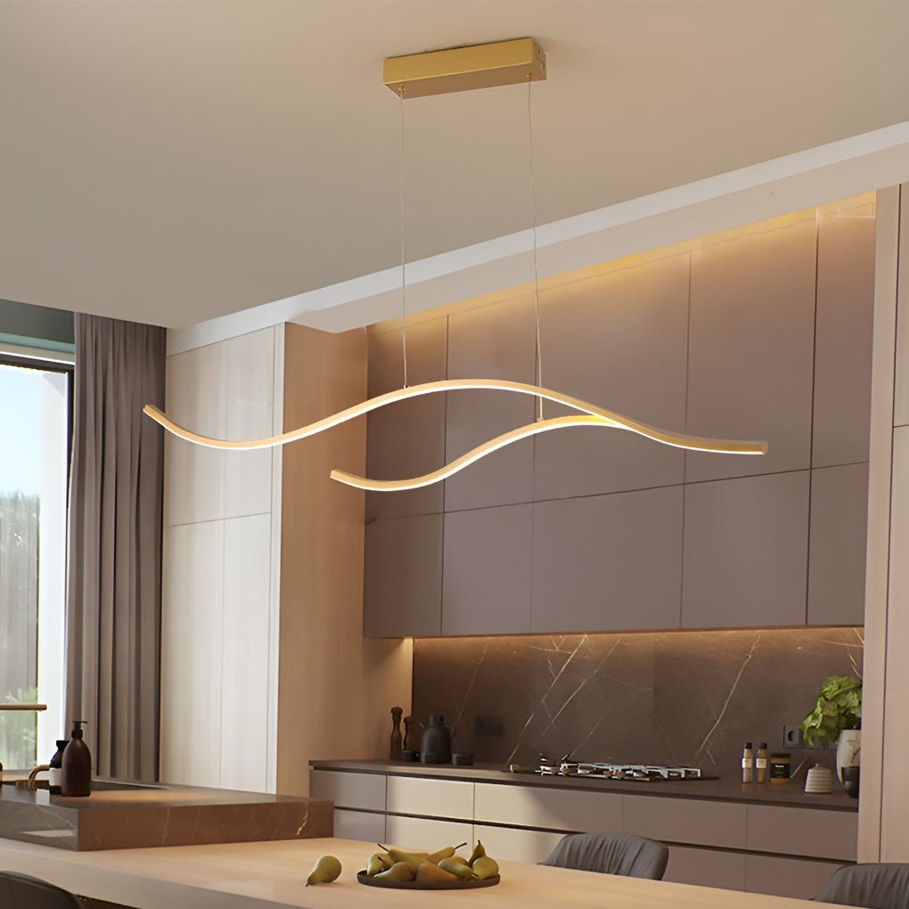 Flowing Ribbon LED Pendant Light