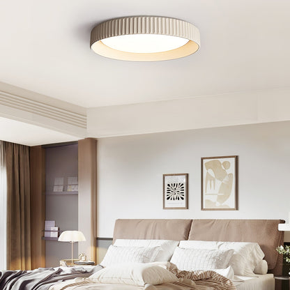 Fluted Resin Disc Ceiling Light