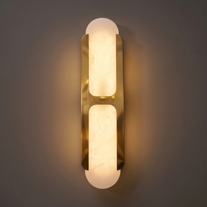 Sculptural Alabaster Wall Light