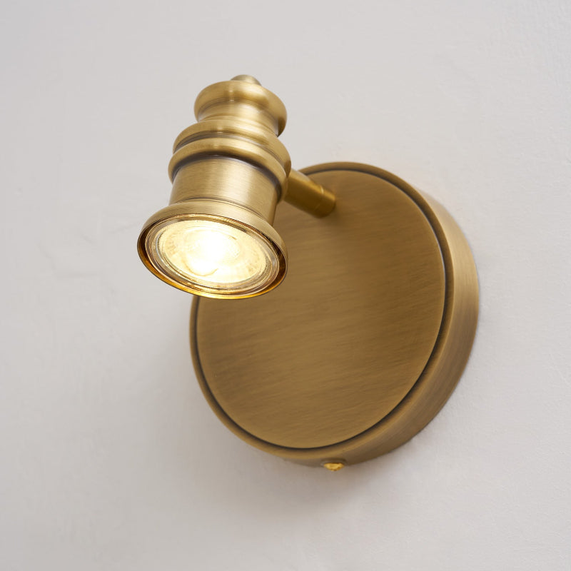 Brass Linear Spotlight Wall Light