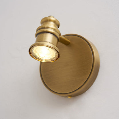 Brass Linear Spotlight Wall Light