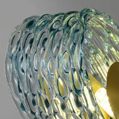Peacock Feather Glass Chandelier