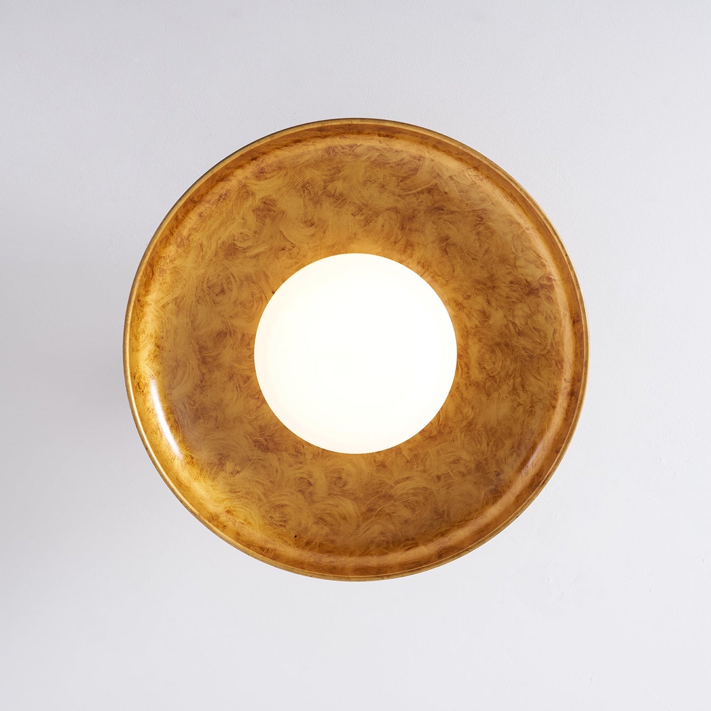 Wide Disc Flush Ceiling Light