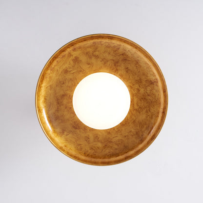 Wide Disc Flush Ceiling Light