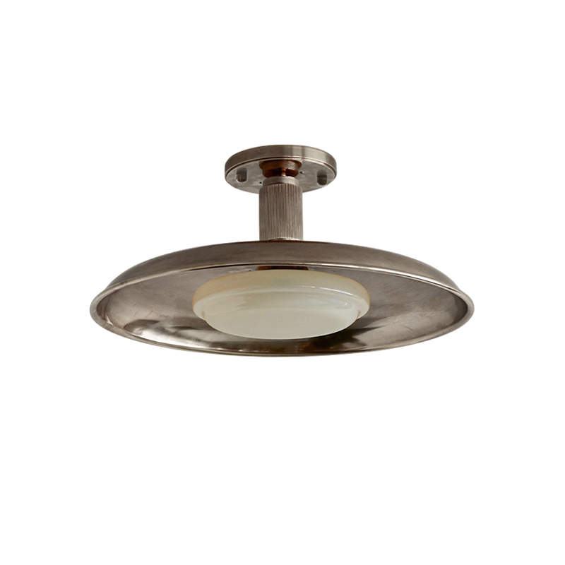 Wide Disc Flush Ceiling Light