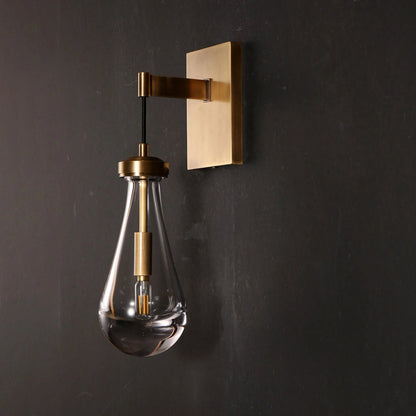 Teardrop Glass Wall Light