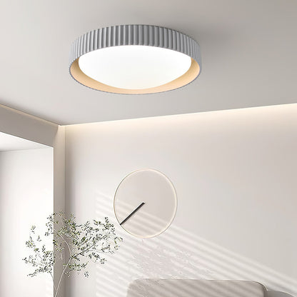 Fluted Resin Disc Ceiling Light