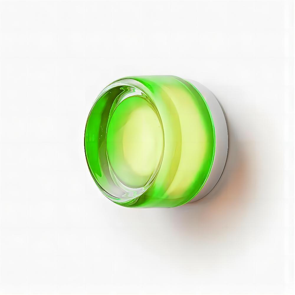 Round Coloured Wall Light