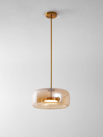 Hand-Blown Glass Dome Pendant Light
