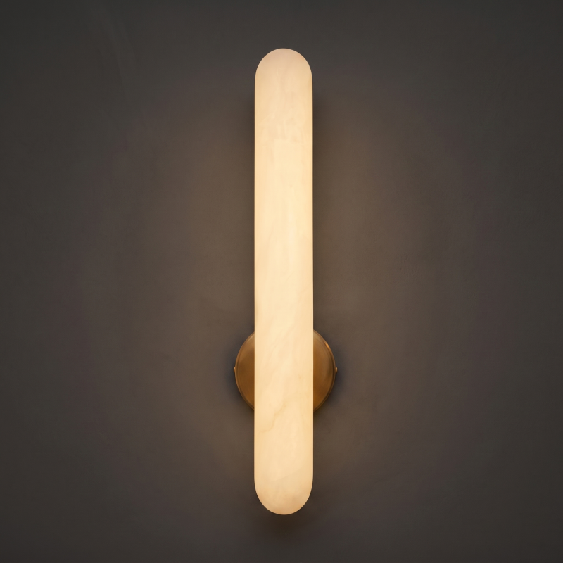 Sculptural Alabaster Wall Light