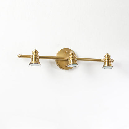 Brass Linear Spotlight Wall Light