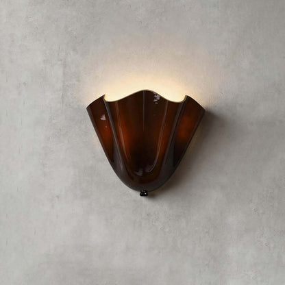 Draped Glass Wall Light