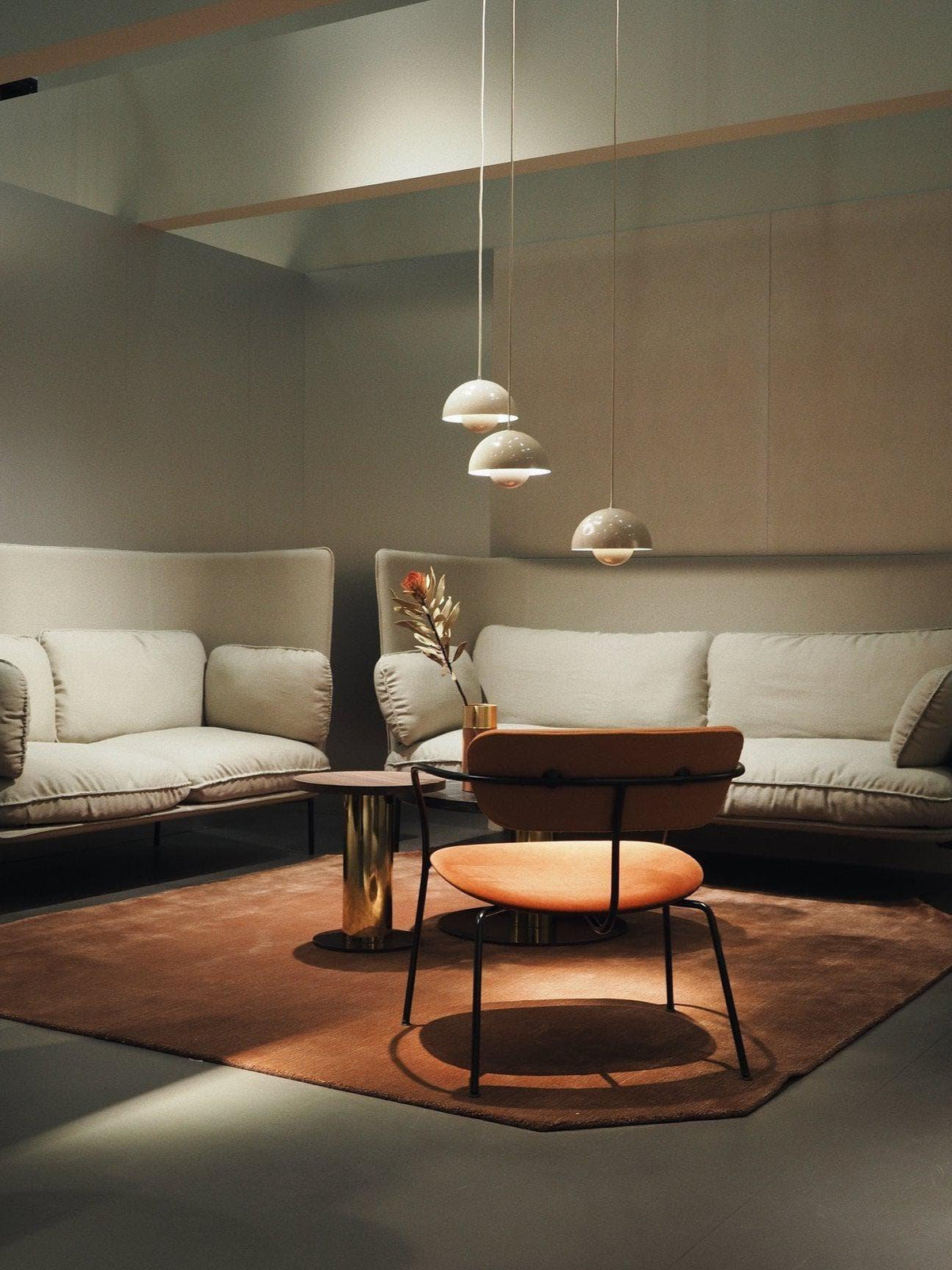 Twin Dome Metal Pendant Light